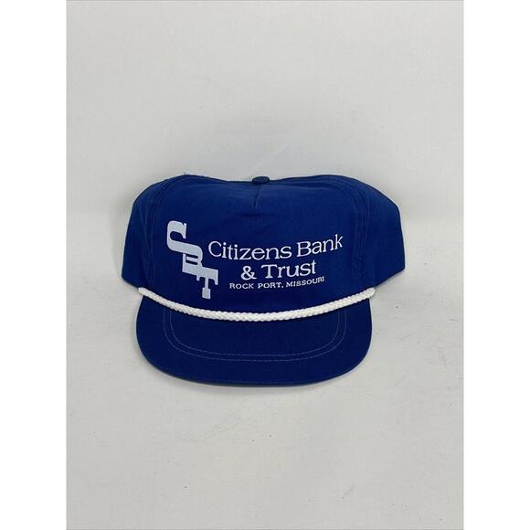 Trust Other - Citizens Bank And Trust Blue SnapBack Hat 90s New Sample